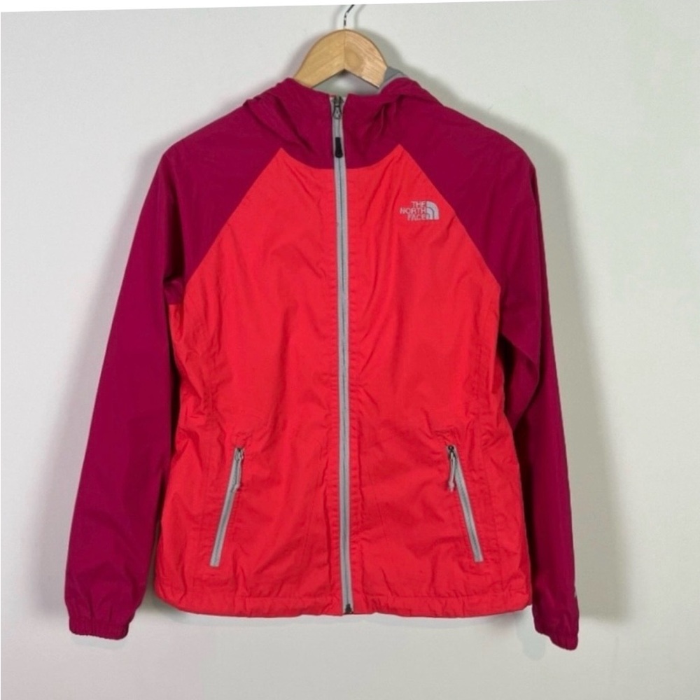 The North Face Women’s HyVent Pink Coral Water Resistant Zip Up Jacket Medium